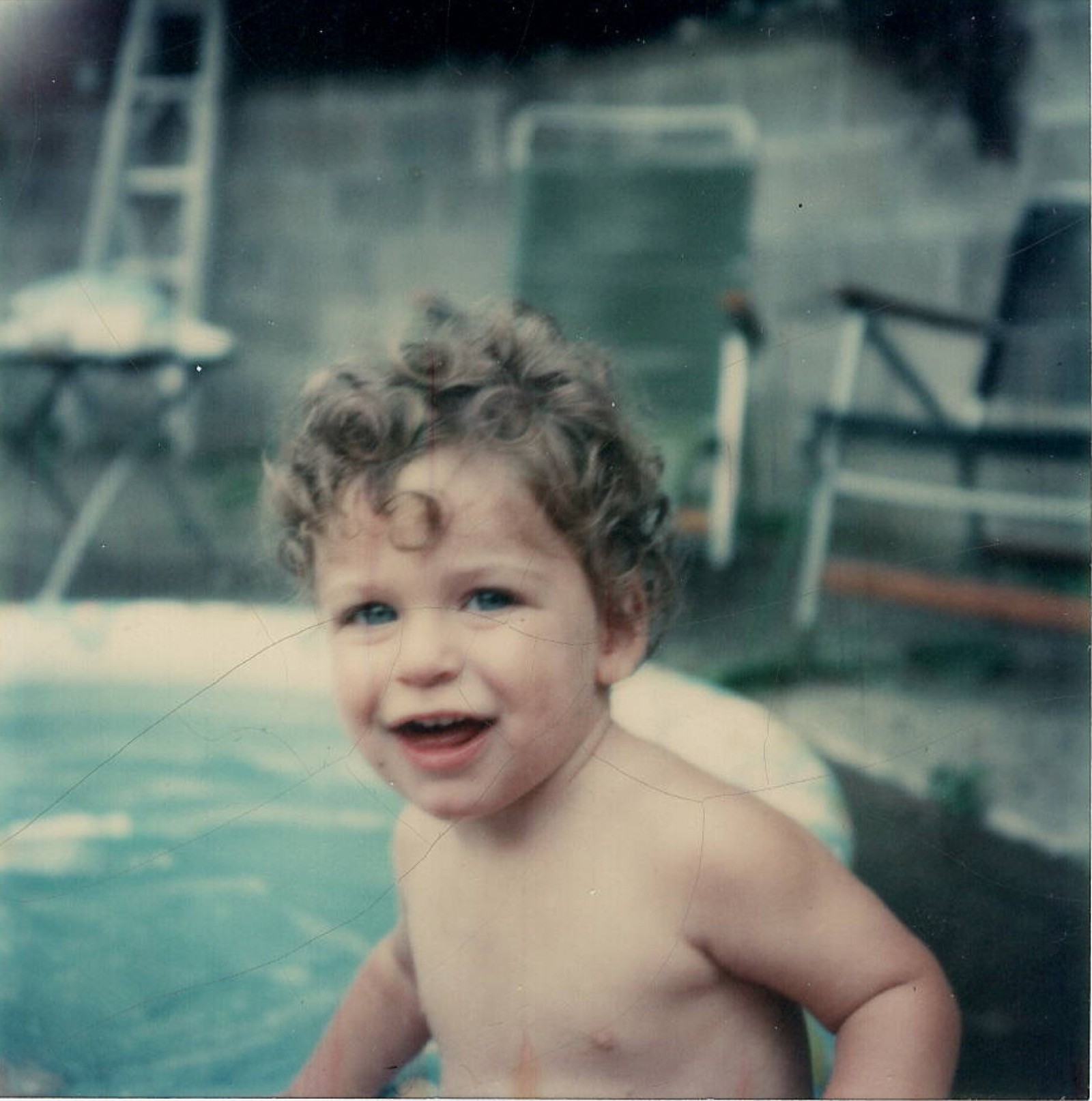 Young Jordan in the pool